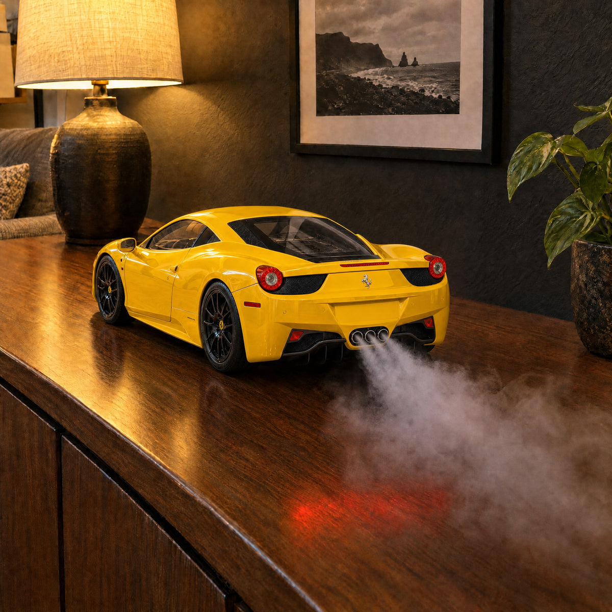 VaporDrive Car Mist Humidifier - Ferrari 458 Italia / Yellow
